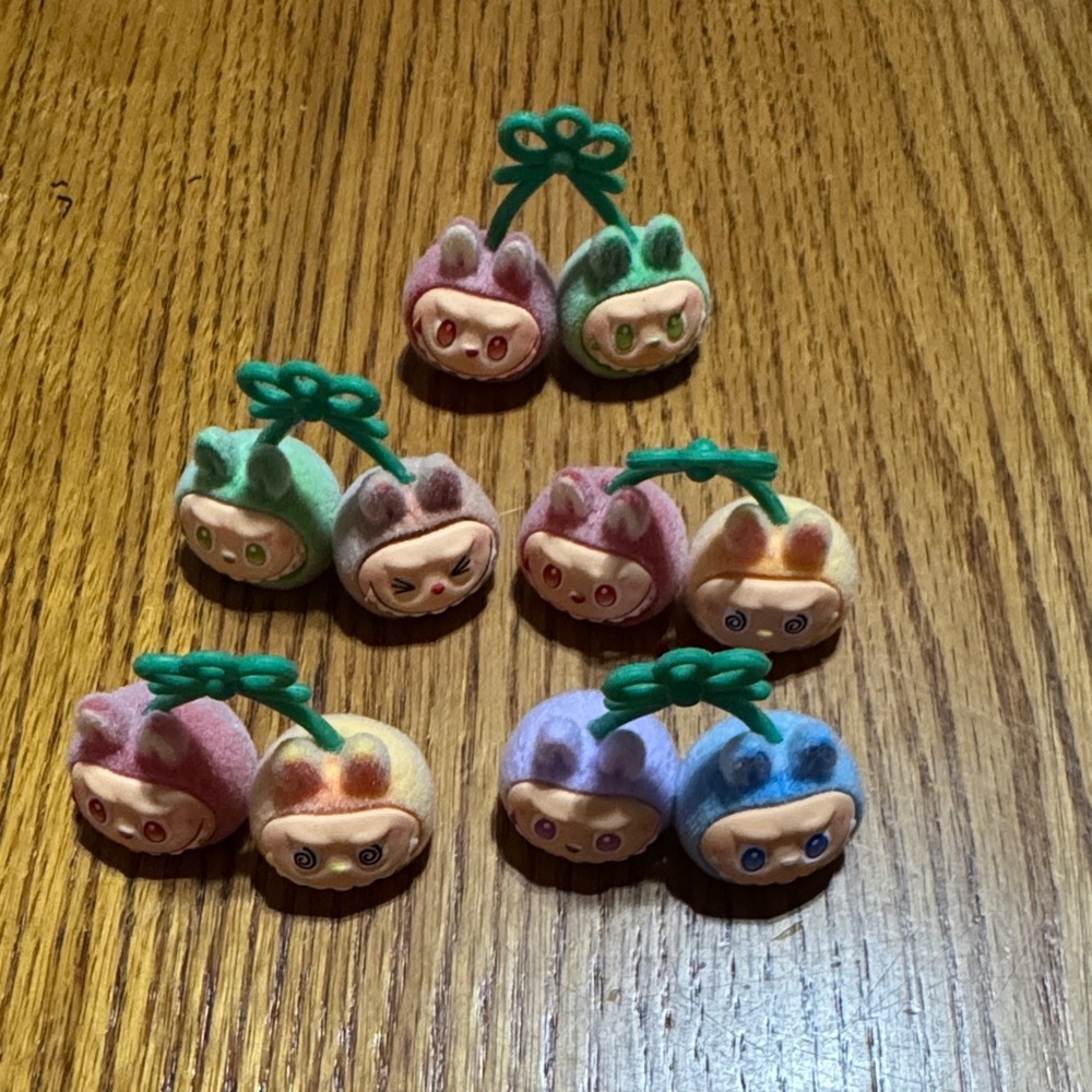 Colorful Labubu figure